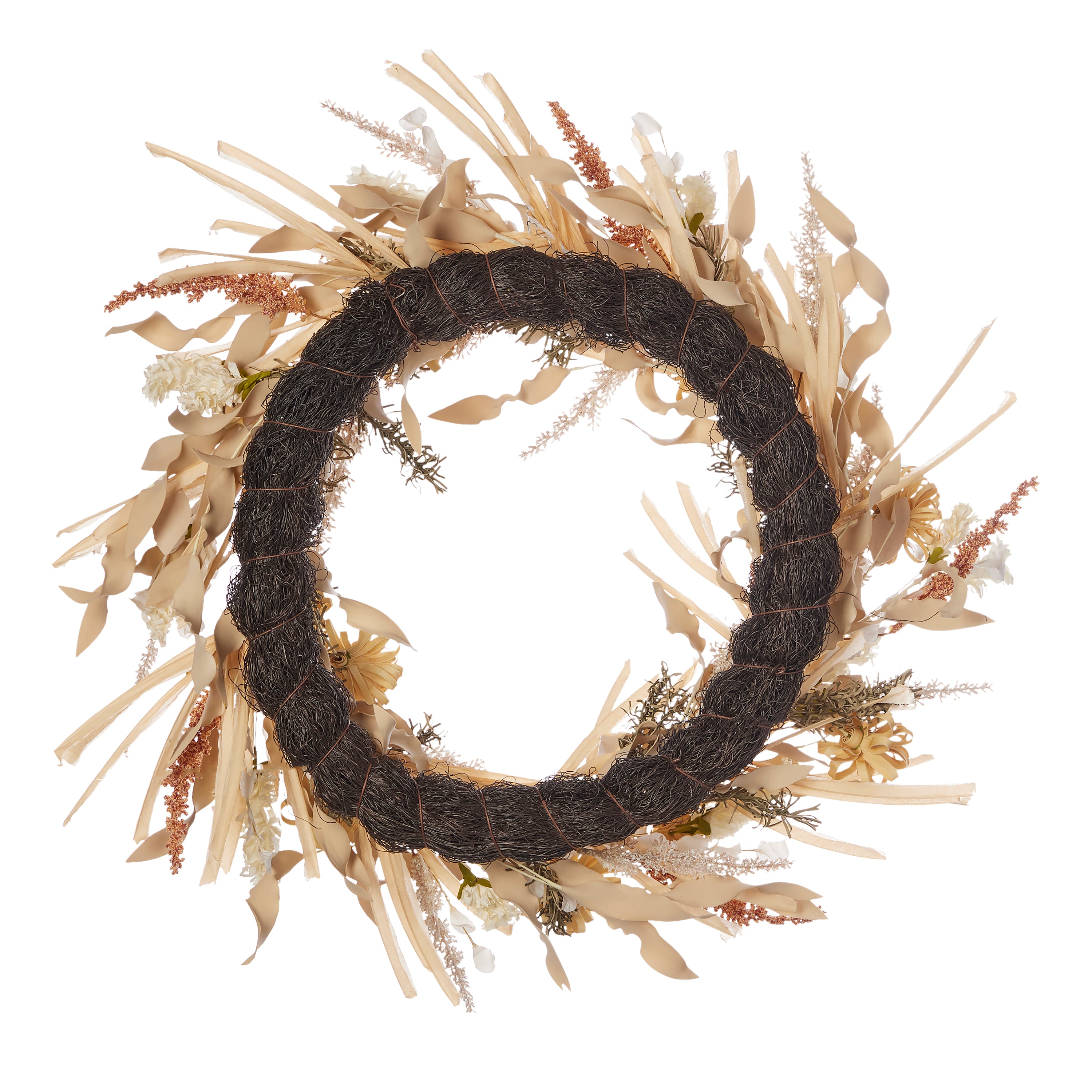 Golden Wild Flower 26in Wreath