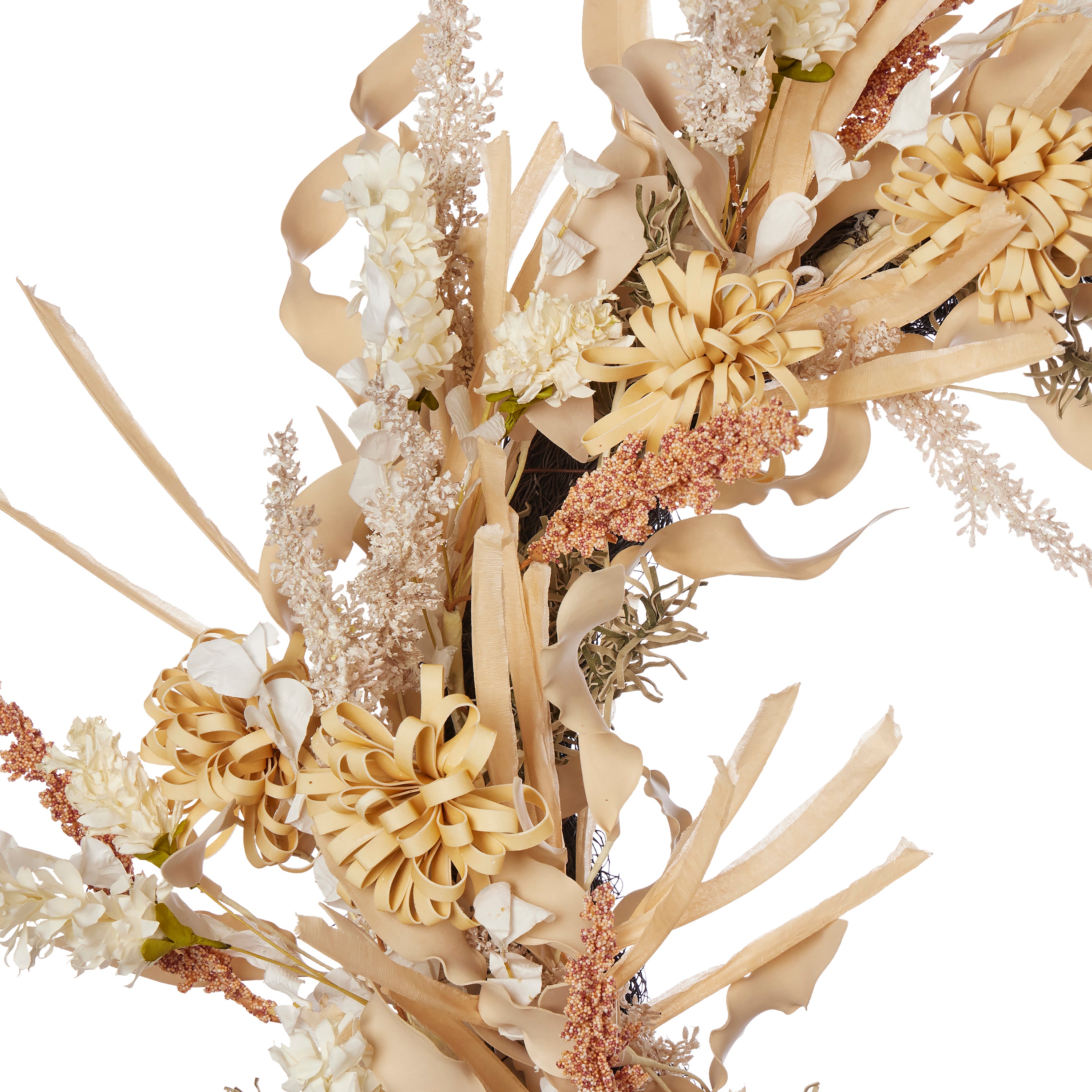 Golden Wild Flower 26in Wreath