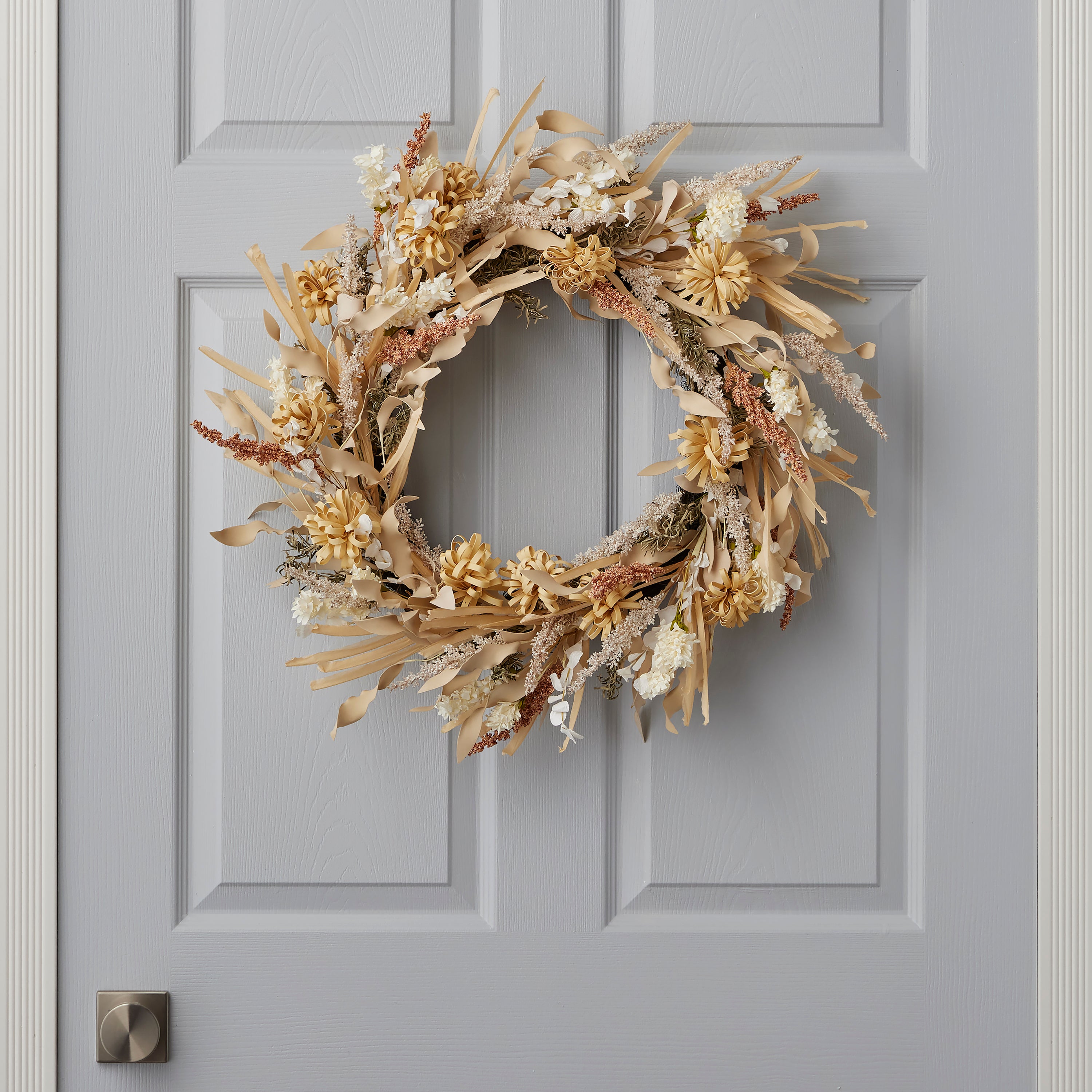 Golden Wild Flower 26in Wreath