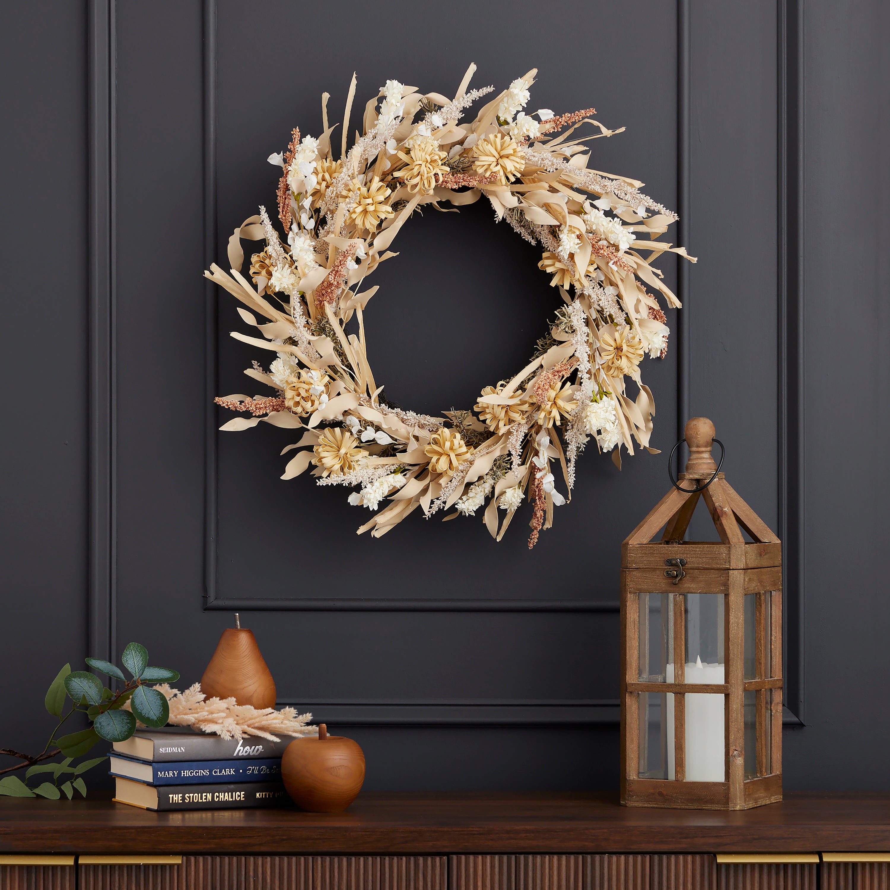 Golden Wild Flower 26in Wreath