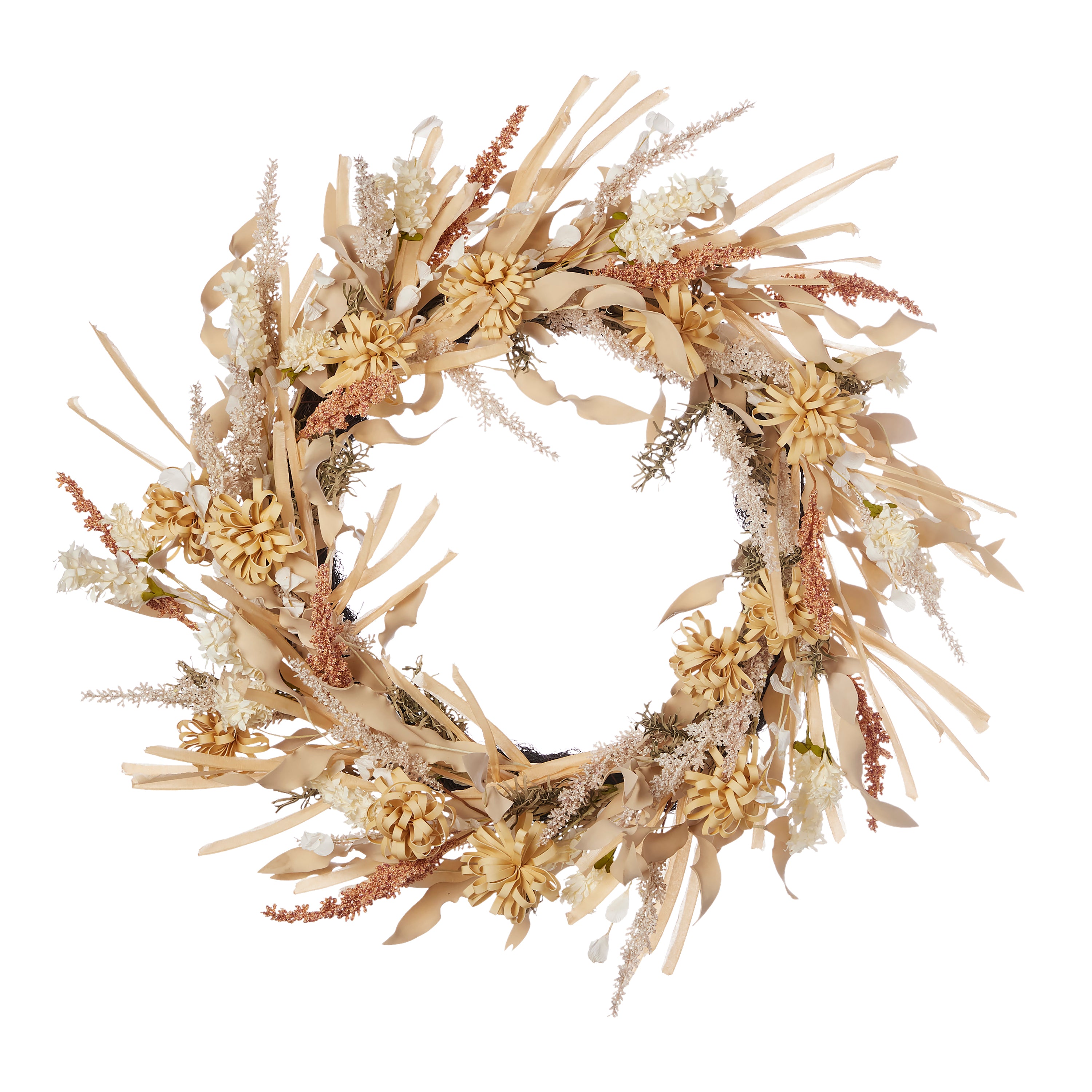 Golden Wild Flower 26in Wreath