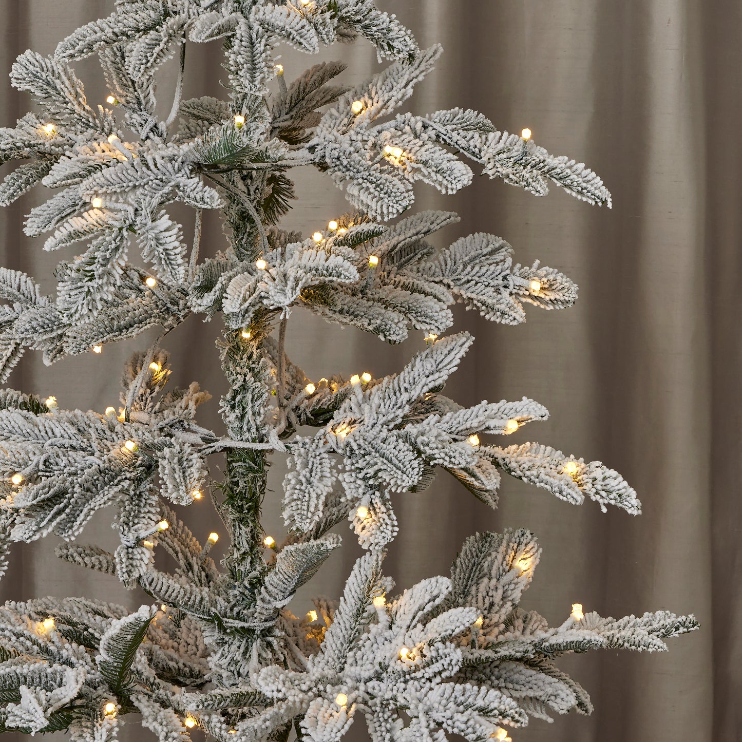 Jackson Flocked Artificial Pre-Lit Pine Tree