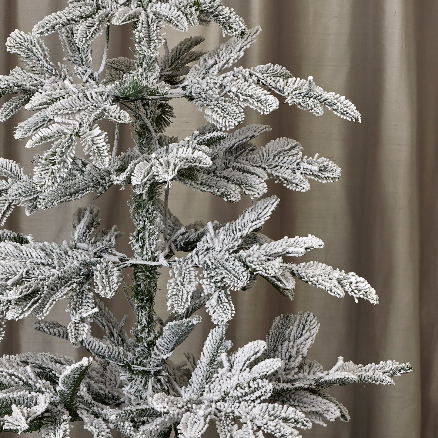 Jackson Flocked Artificial Pre-Lit Pine Tree