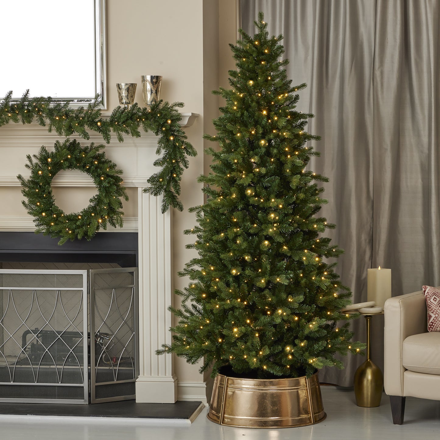 Palmetto Pine Tree with Dual LED lights and 9 Functions