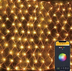 Vivvi App-Based Customizable, Color-Changing LED Net Lights 5ft x 3ft