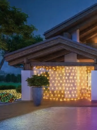 Vivvi App-Based Customizable, Color-Changing LED Net Lights 5ft x 3ft