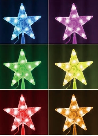 Vivvi App-Based Customizable, Color-Changing 7" Christmas Star Tree Topper