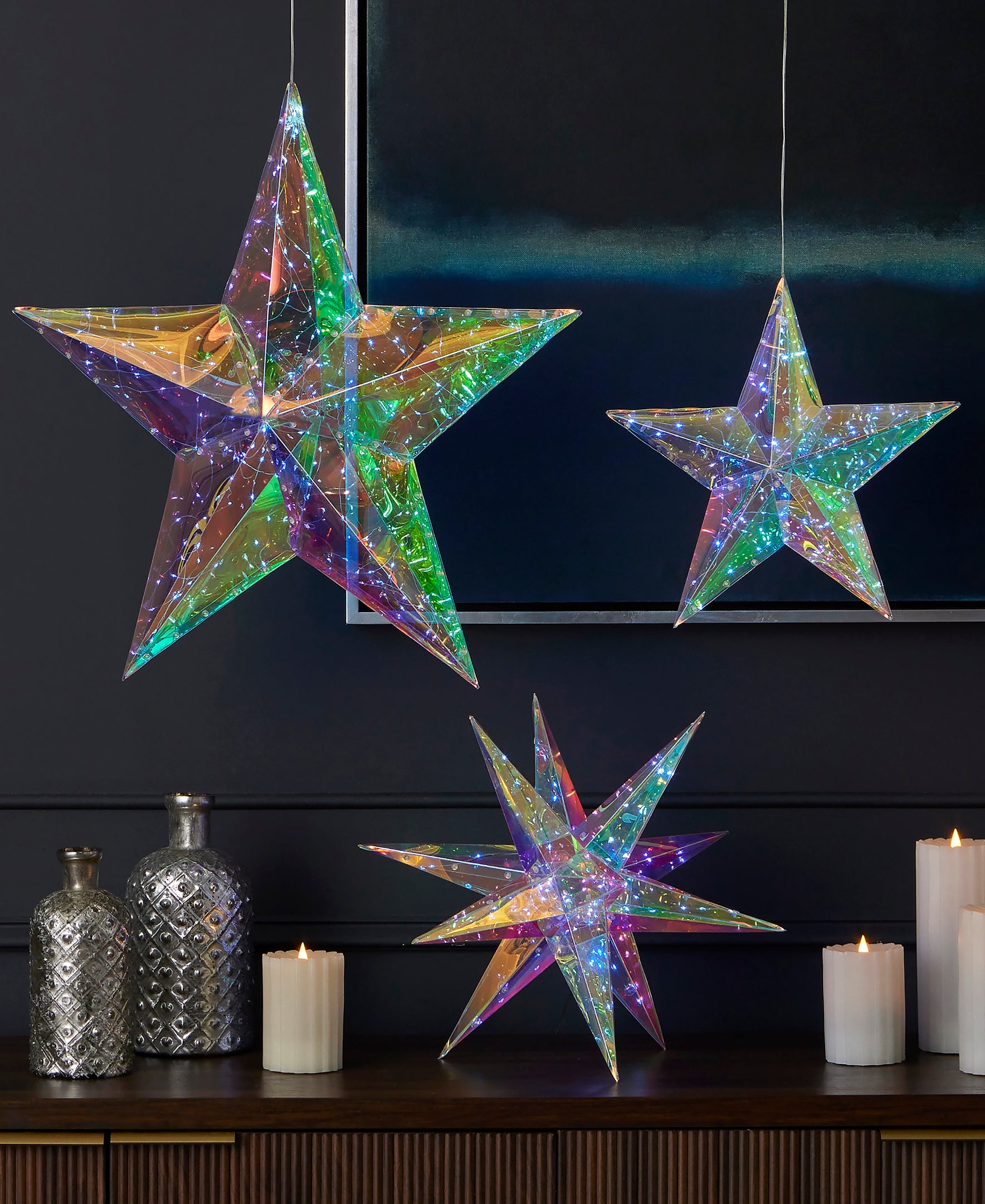 Christmas Lighting & Prismatic Decorations
