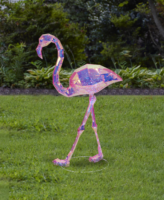 Prismatic Iridescent 36" Flamingo I