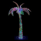 Prismatic Iridescent 75" Palm Tree