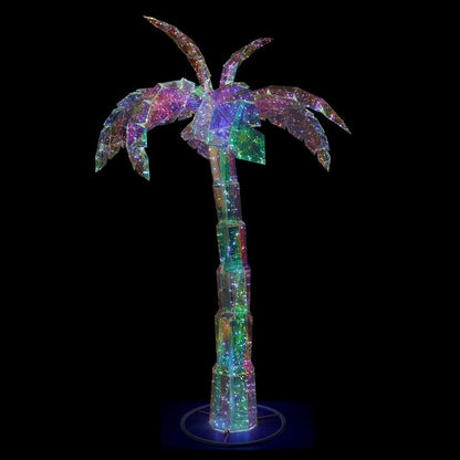 Prismatic Iridescent 75" Palm Tree