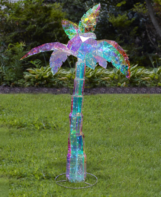 Prismatic Iridescent 75" Palm Tree