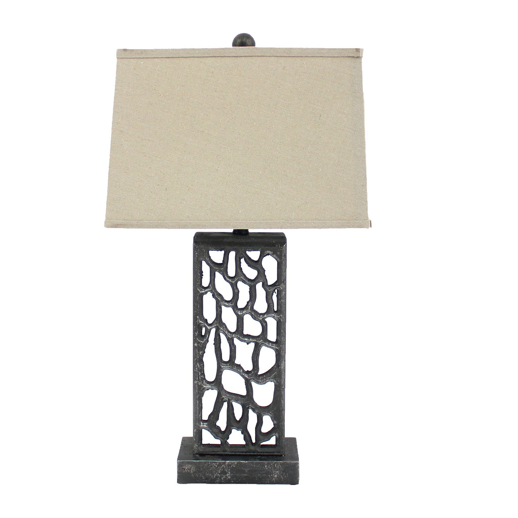 Silver Metal Mini Grotto Table Lamp