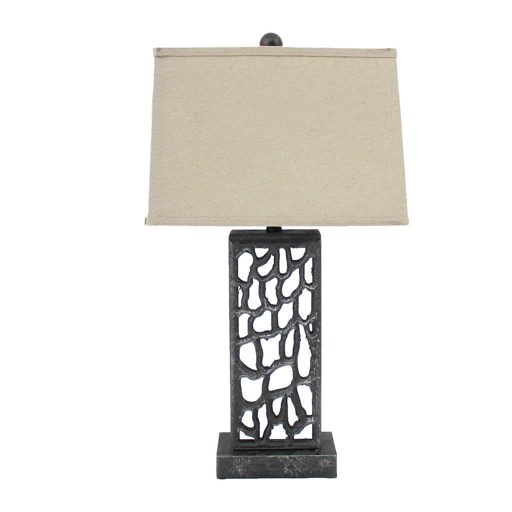 Silver Metal Mini Grotto Table Lamp