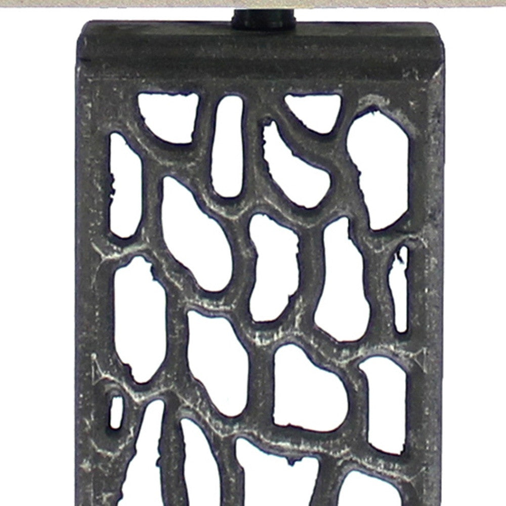 Silver Metal Mini Grotto Table Lamp