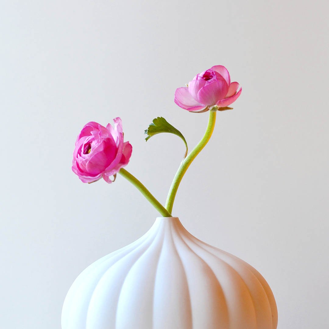 Textured Porcelain Vase Set