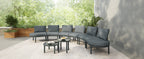 8-Piece Patio Sofa Furniture Set, Half Moon Outdoor Sectional Sofa