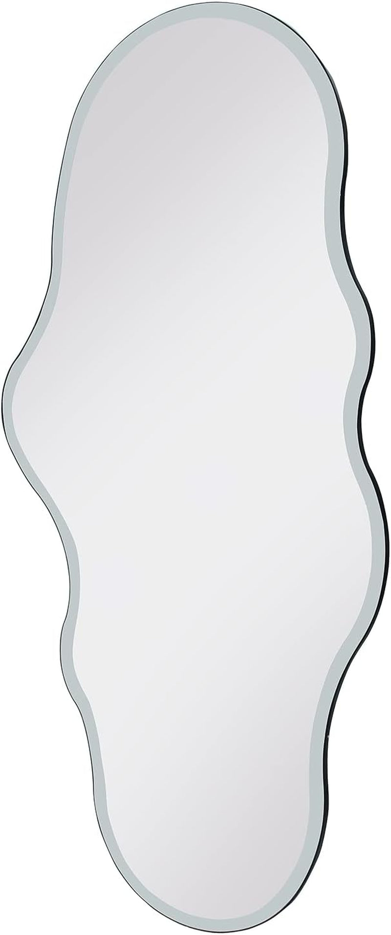 Full Length Wall Mounted Mirror 47x23 Frameless White
