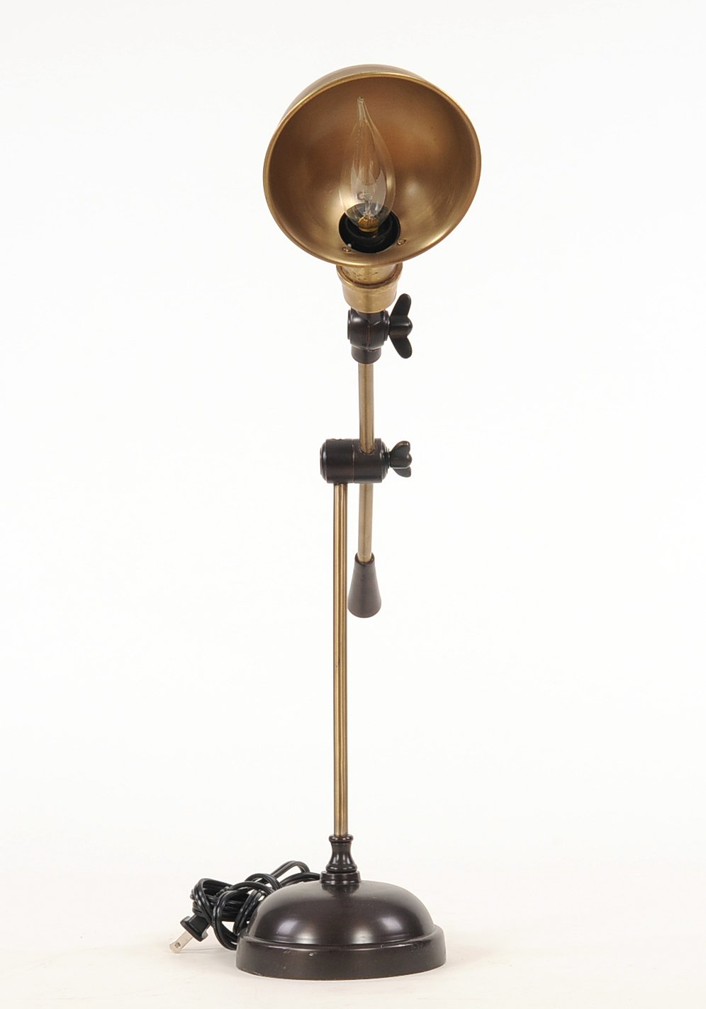 Brass Finish Lamp 5.5" x 2" x 20"