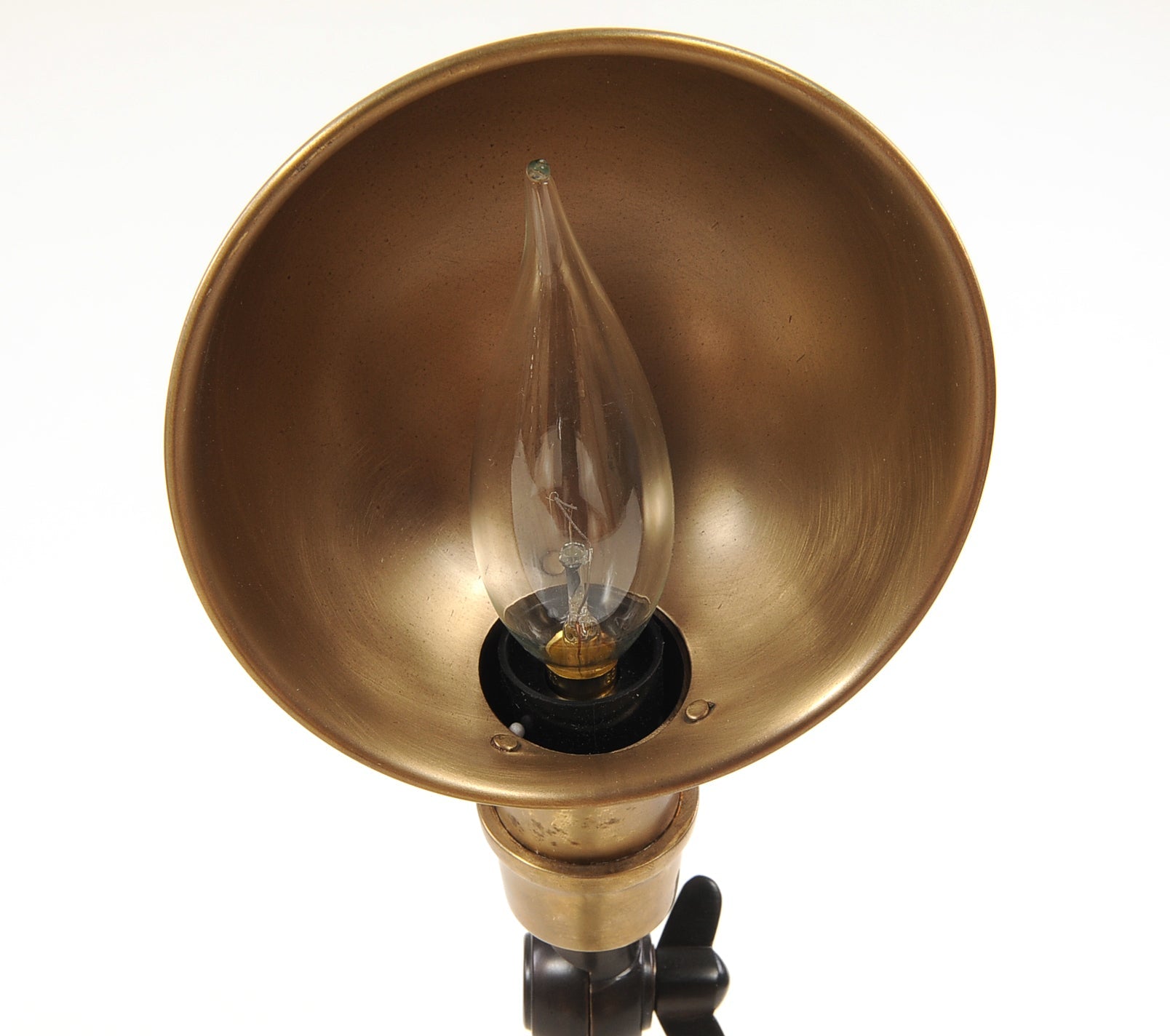 Brass Finish Lamp 5.5" x 2" x 20"