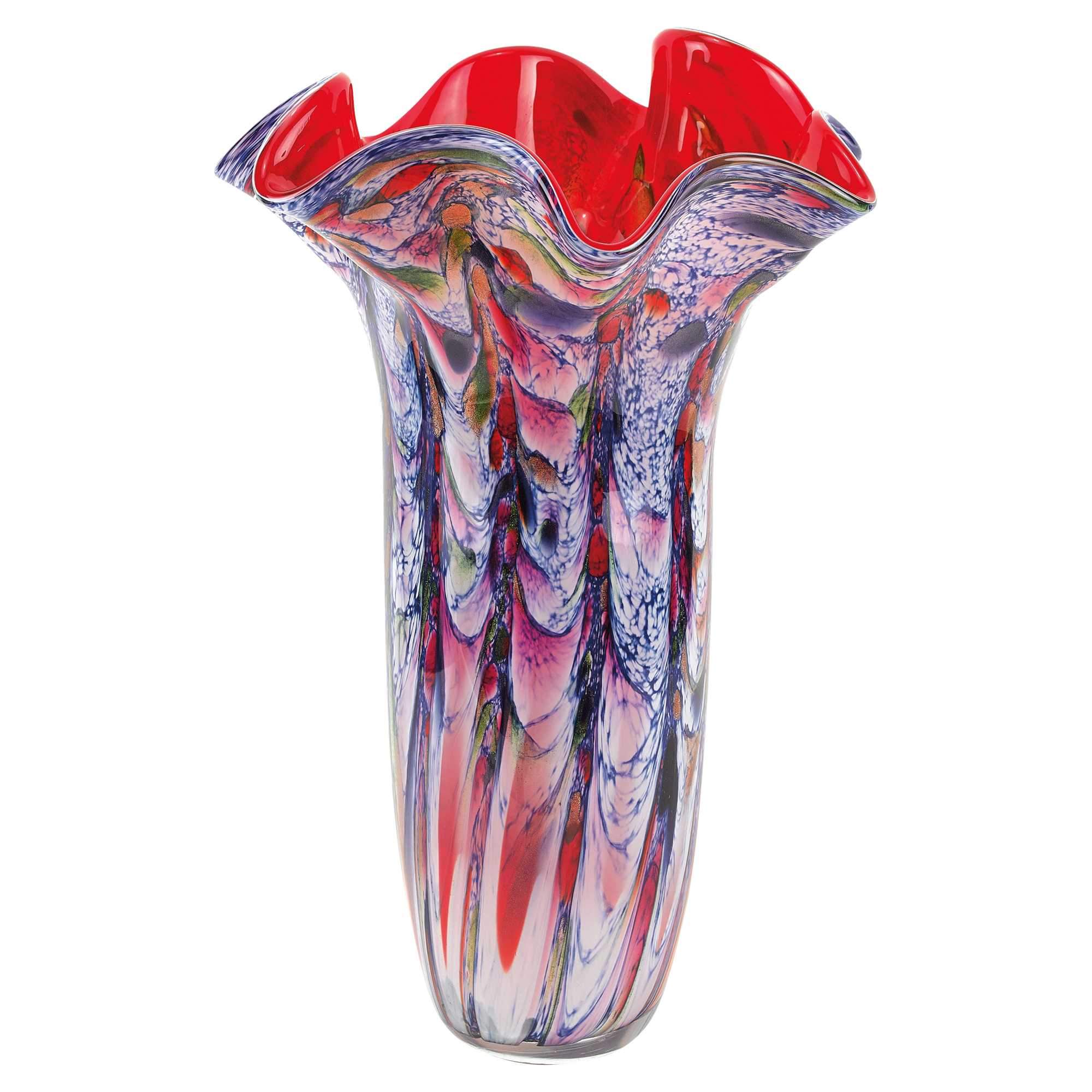 Glass Art Napkin Vase