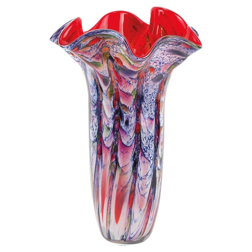 Glass Art Napkin Vase