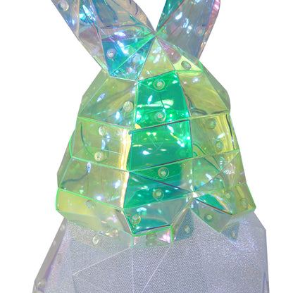 Prismatic Iridescent Gnome Bunny - Milo 16in