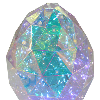 Prismatic Iridescent Egg 8in