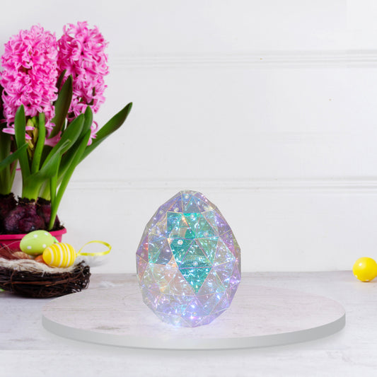 Prismatic Iridescent Egg 8in