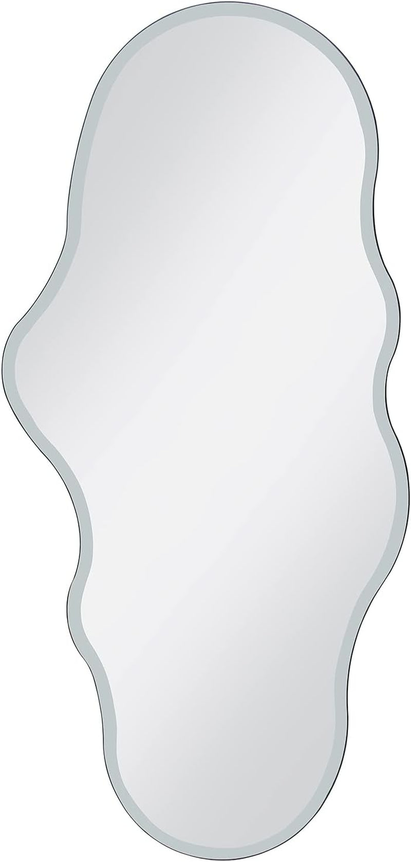 Full Length Wall Mounted Mirror 47x23 Frameless White