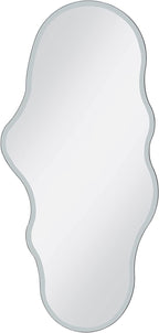 Full Length Wall Mounted Mirror 47x23 Frameless White