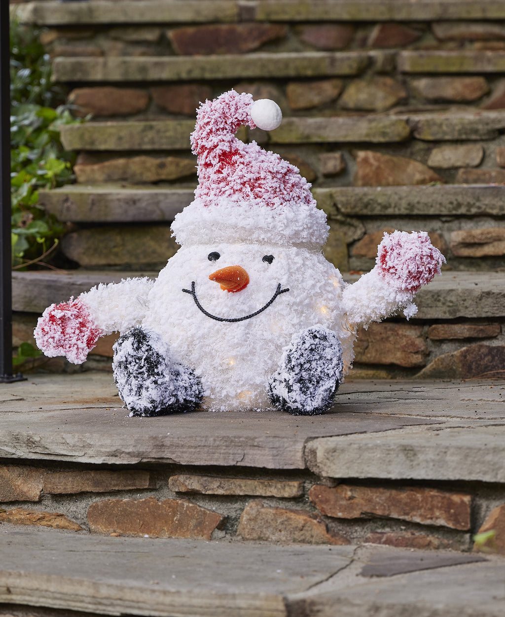 Snowbaby with Santa Hat Pre-Lit
