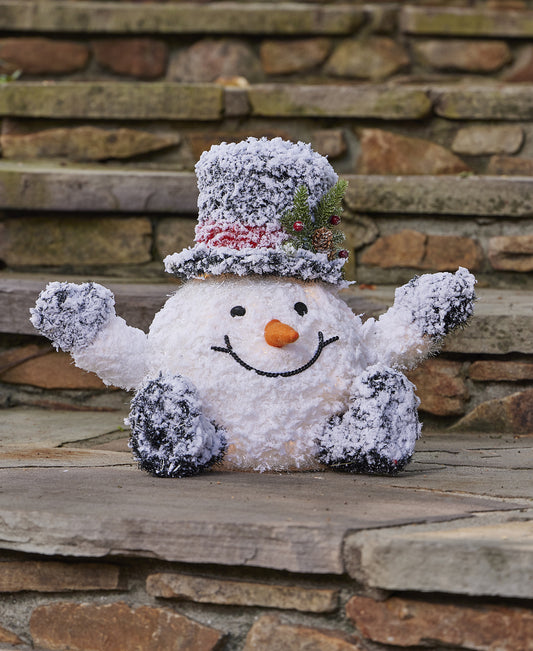 Snowbaby with Top Hat Pre-Lit