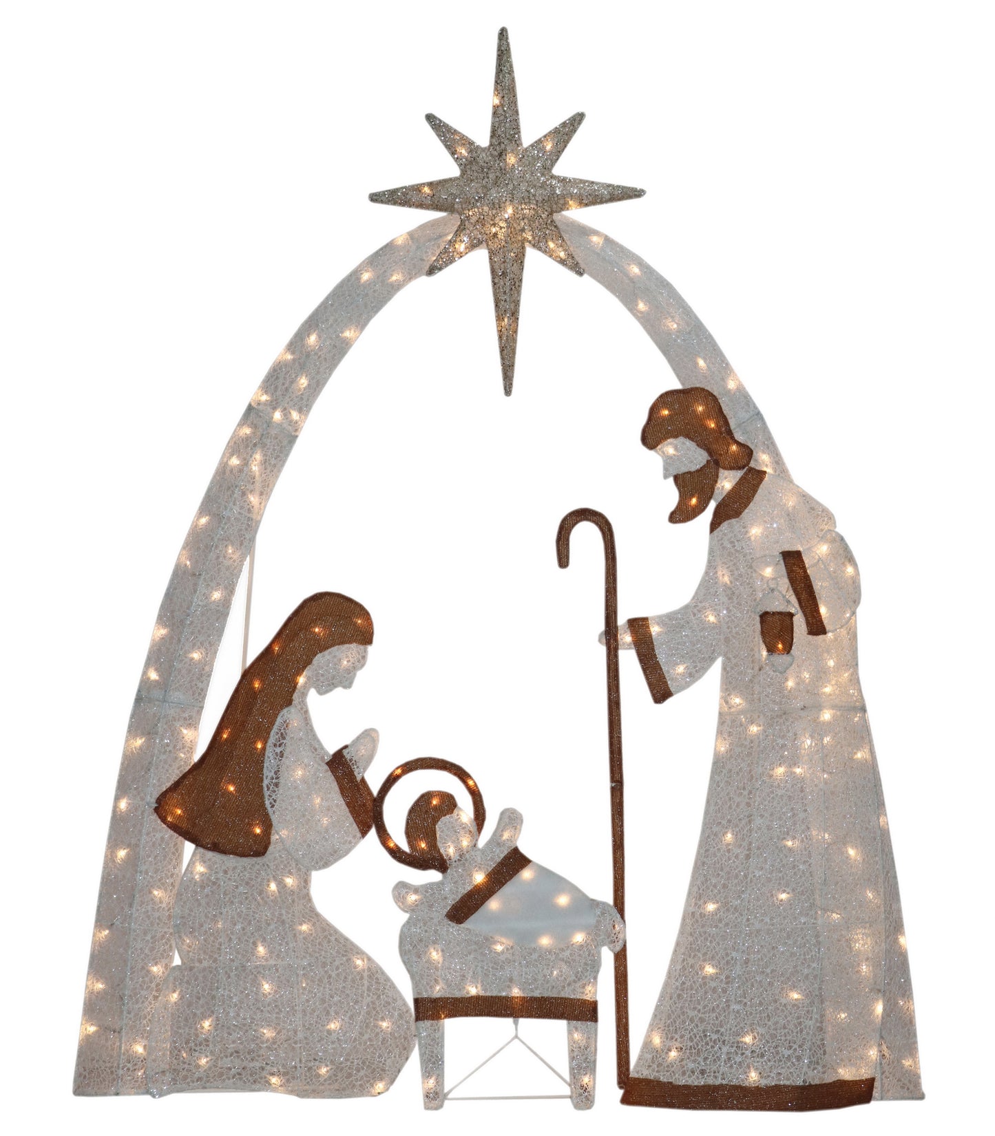 Pre-Lit Nativity Set