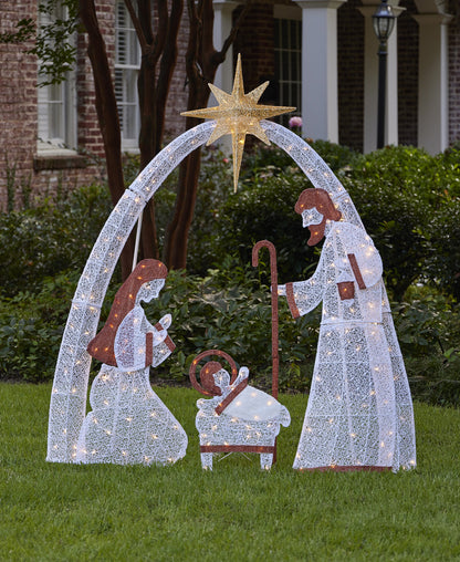 Pre-Lit Nativity Set