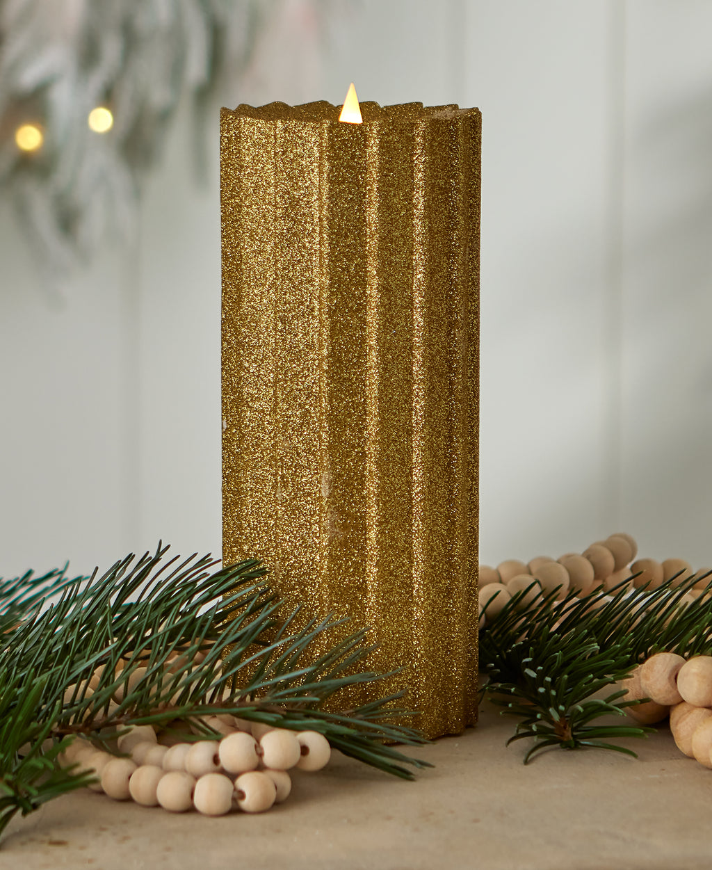 Sutton Fluted Motion Flameless Candle