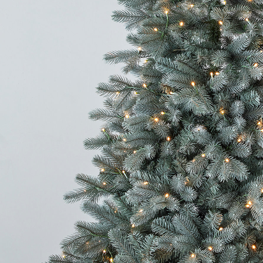 Blue Spruce Tree with Warm White LED Lights – Seasonal LLC