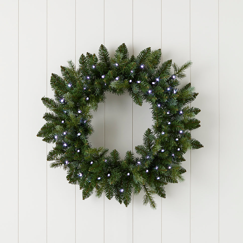 Bluffton 24" Wreath with RGB Lights and Remote