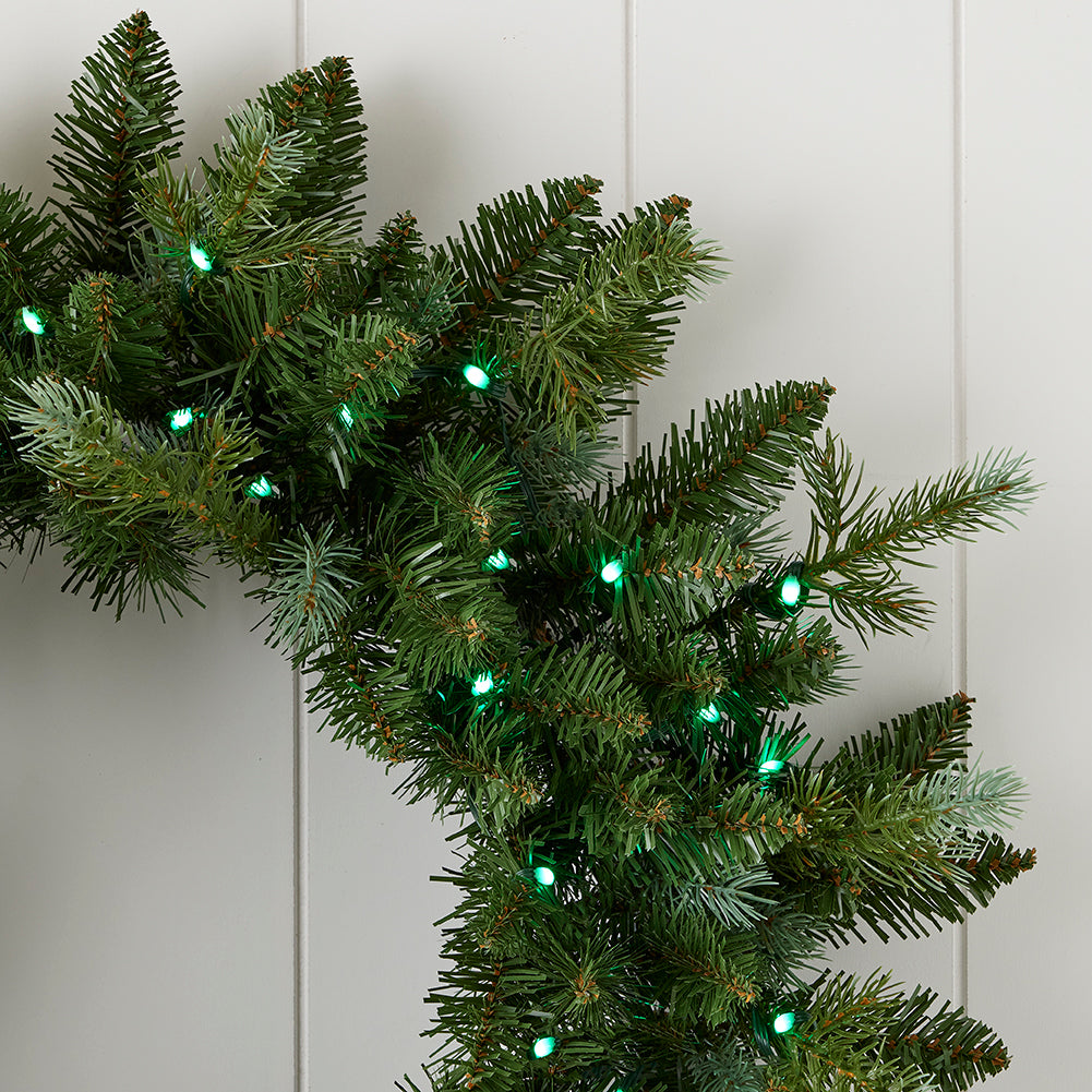 Bluffton 24" Wreath with RGB Lights and Remote