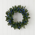 Bluffton 24" Wreath with RGB Lights and Remote