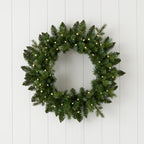 Bluffton 24" Wreath with RGB Lights and Remote