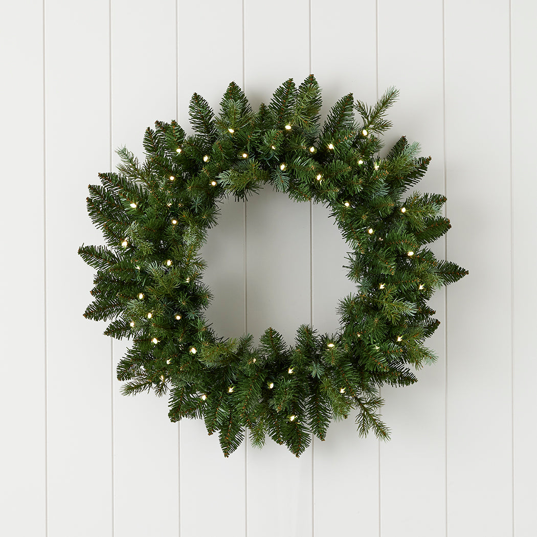 Bluffton 24" Wreath with RGB Lights and Remote