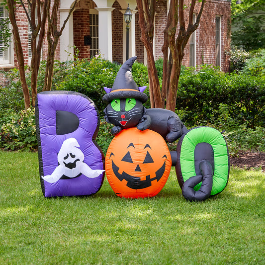Boo with Cat Inflatable