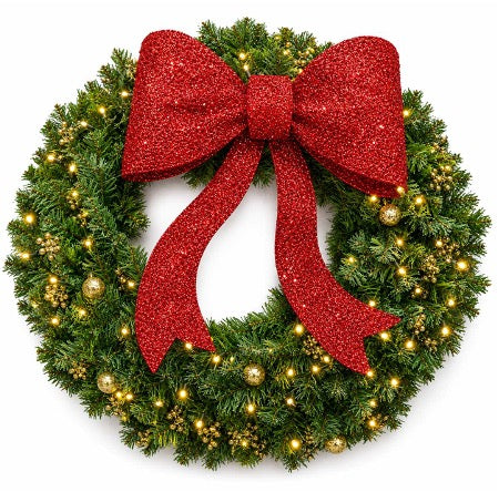The Belmont 36" Prelit Wreath
