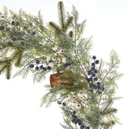 Mixed Mica Foliage with Harmony Bells 9ft Garland Pre-Lit with Fairy Lights (Battery-Operated)
