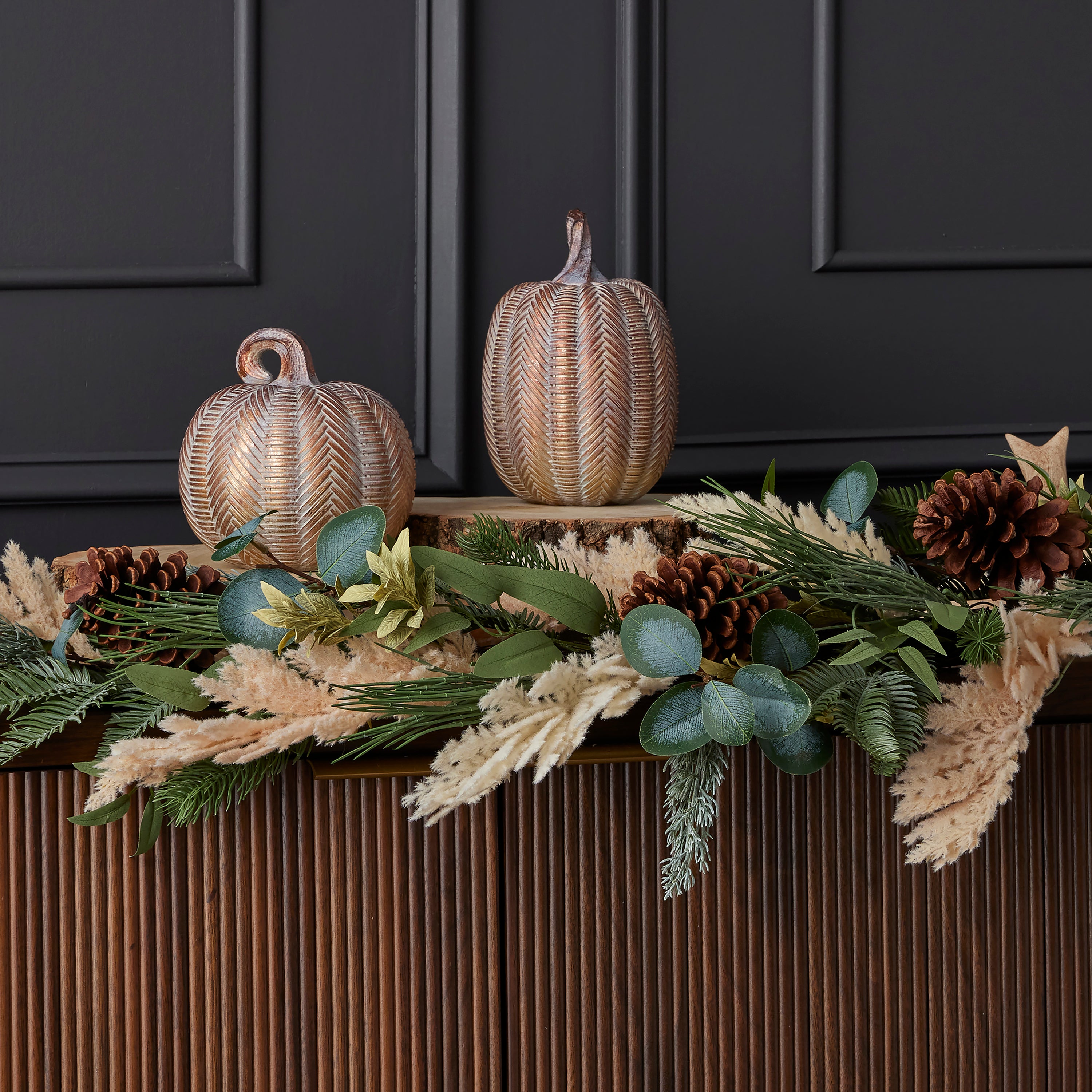 Eucalyptus and Pampas 6ft Garland