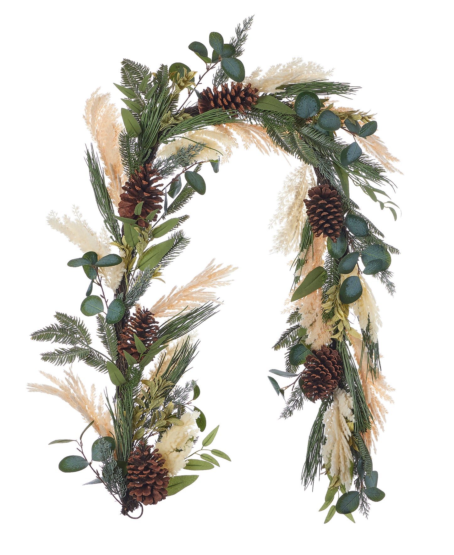 Eucalyptus and Pampas 6ft Garland