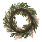 Eucalyptus and Pampas 30in Wreath