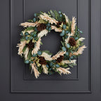 Eucalyptus and Pampas 30in Wreath