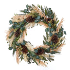 Eucalyptus and Pampas 30in Wreath